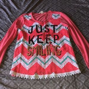 Long sleeve girl shirt